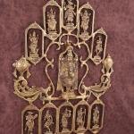 Pure Brass Dashavatar Wall Hanging with Tirupati Balaji 20"x21.5" | Vishnu's 10 Avatars | Divine Blessings & Prosperity | Intricate Carvings | Spiritual Decor